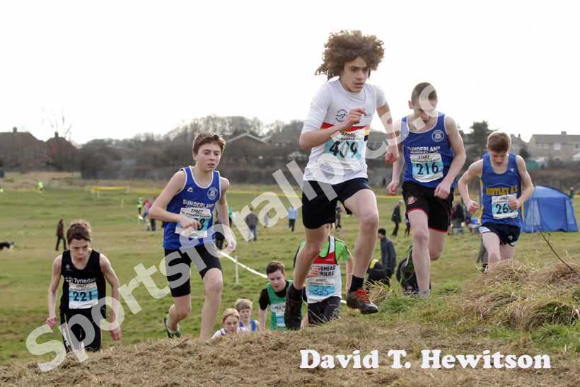 Sart of the under-15s boys race, NEHL, Wrekenton.